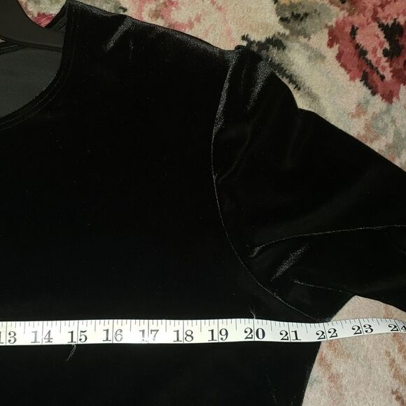 Teddi Evening Velvety Soft Black Dress - Picture 7 of 7